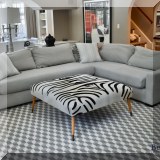 F01. Restoration Hardware sectional sofa. 30”h x 126”w x 98”d 